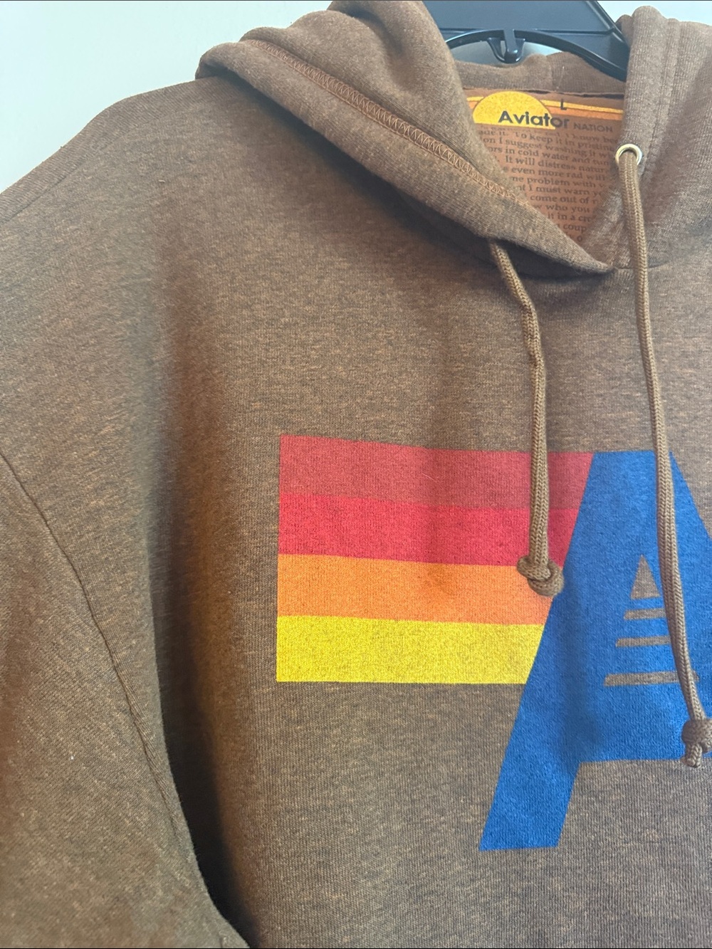Aviator Nation logo pullover relaxed hoodie - Picture 6 of 8